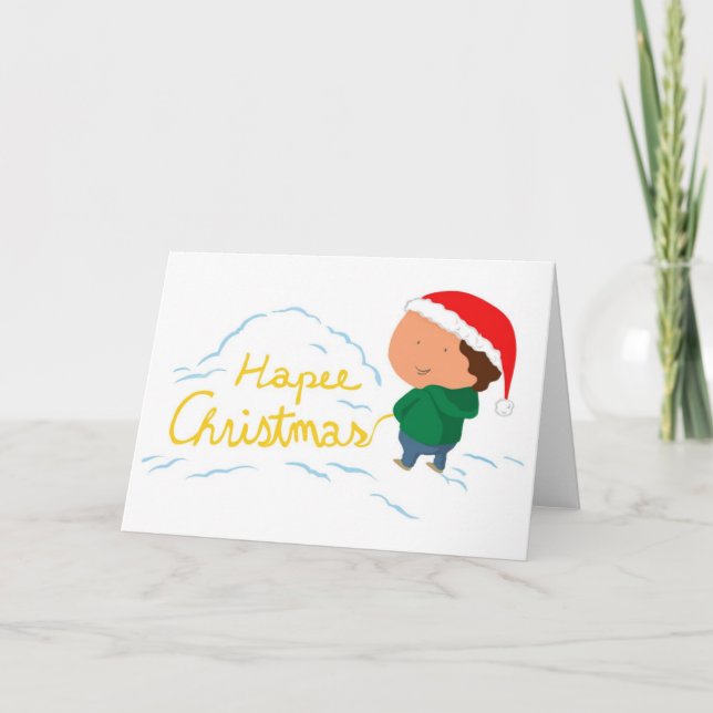 Hapee Christmas Holiday Card (Front)