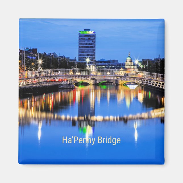 Ha'Penny Bridge, Dublin, Ireland Magnet (Front)