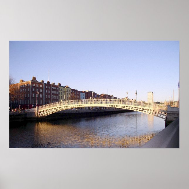 Ha'penny Bridge : Dublin Ireland Poster (Front)