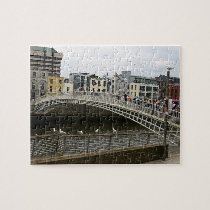 Hapenny Bridge Dublin Jigsaw Puzzle Zazzle.co.uk