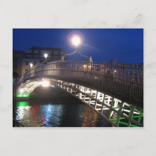 Ha'penny Bridge, Dublin Postcard