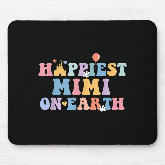 Hapest Mimi On Earth Hapest Grandma Matching Famil Mouse Mat (Front)