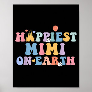 Hapest Mimi On Earth Hapest Grandma Matching Famil Poster