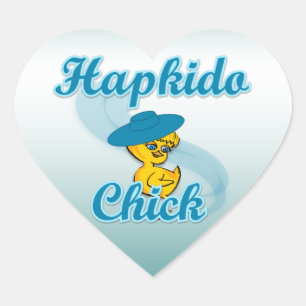Hapkido Chick #3 Heart Sticker