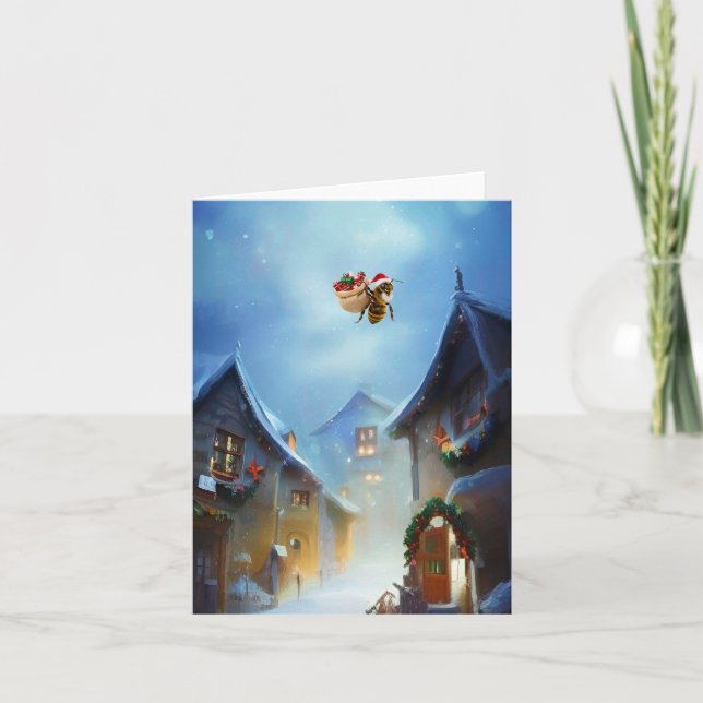 Happ-Bee Holidays.  Card (Front)