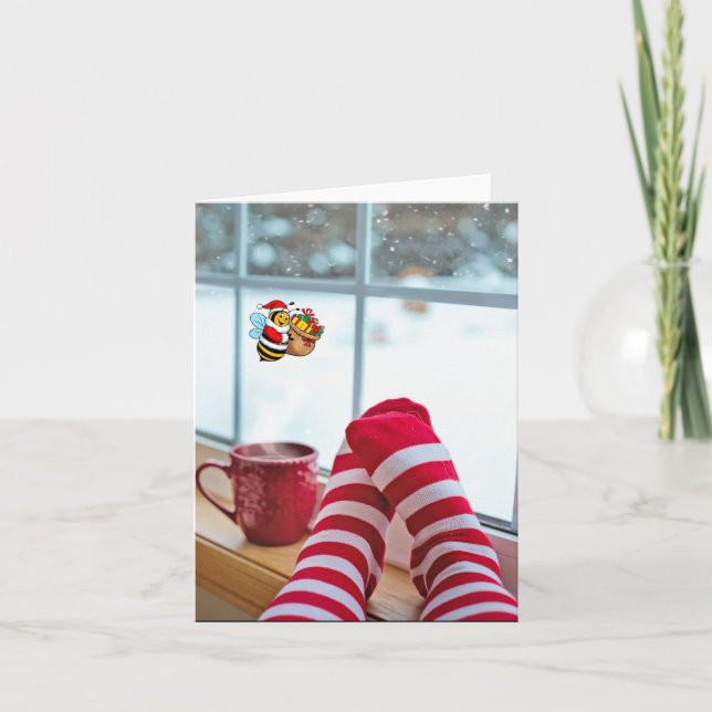 Happ-Bee Holidays.  Card (Front)