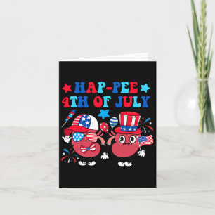 Happee 4th Of July Kidney Usa Hat Sungles Dialysis Card