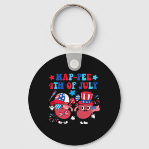 Happee 4th Of July Kidney Usa Hat Sungles Dialysis Key Ring