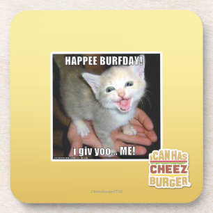 HAPPEE BURFDAY! COASTER