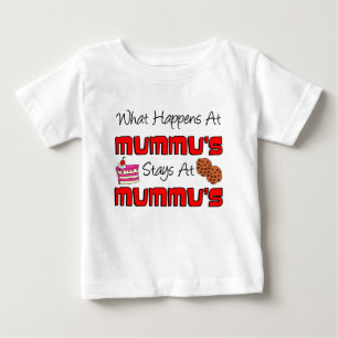 Happens At Mummu Stays At Mummu Baby T-Shirt