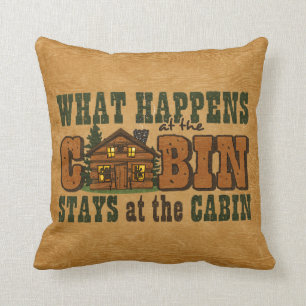 Happens At The Cabin Pillow