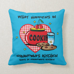 Happens In Grandma's Kitchen Pillow