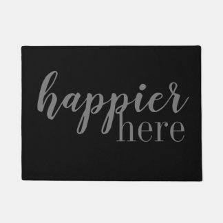 Happier Here | Door Mat