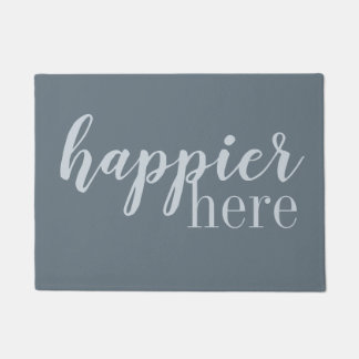 Happier Here | Door Mat