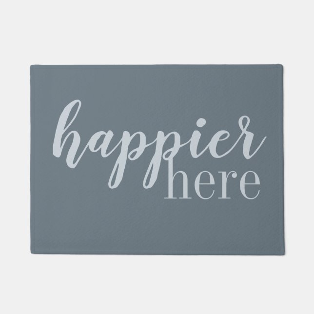 Happier Here | Door Mat (Front)