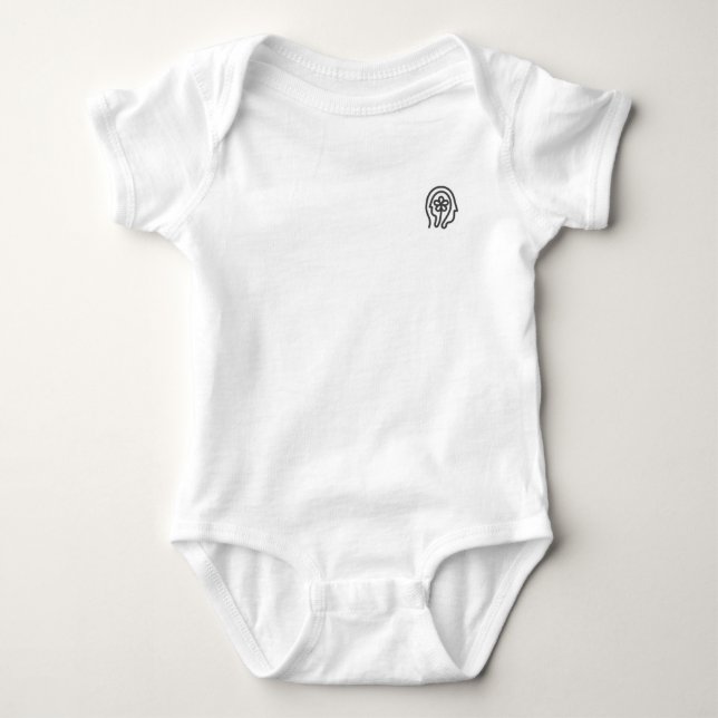 Happier Living Logo Infant Bodysuit (Front)