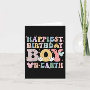 Happiest Birthday Boy On Earth, Matching Family, B Card