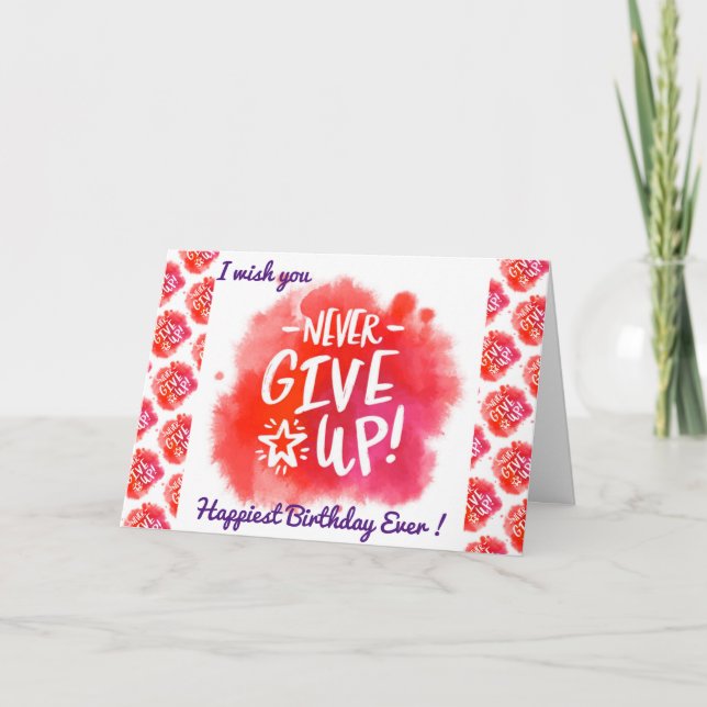 Happiest Birthday Motivation Card (Front)