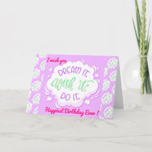 Happiest Birthday Motivation Card