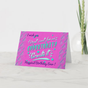Happiest Birthday Motivation Card
