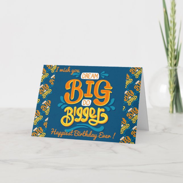 Happiest Birthday Motivation Card (Front)