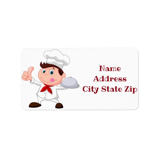 **HAPPIEST CHEF'S** RETURN ADDRESS LABEL (Front)