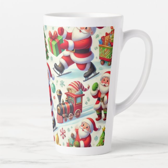 happiest christmas santa  latte mug (Right)