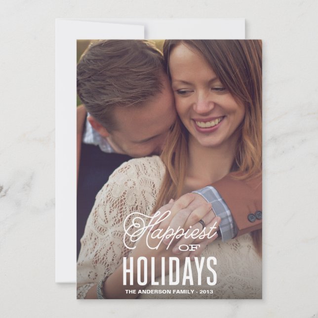 HAPPIEST | HOLIDAY PHOTO CARD (Front)