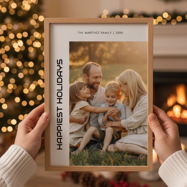 Happiest Holidays Bright Family Holiday Card (Creator Uploaded)