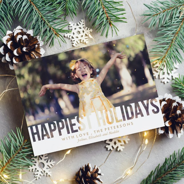 Happiest Holidays Christmas Greeting Holiday Card (Creator Uploaded)