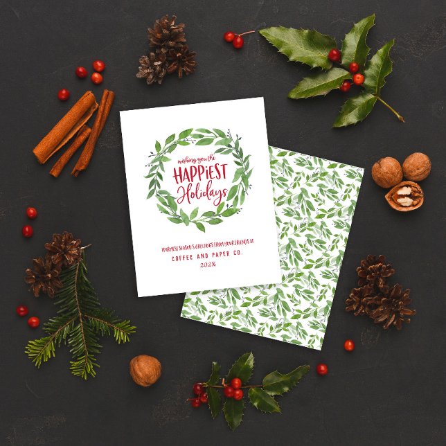 Happiest holidays corporate business christmas holiday card (Creator Uploaded)