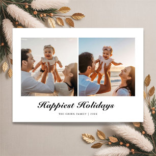 Happiest Holidays Couple Christmas Card