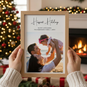 Happiest Holidays Cozy Family Holiday Card