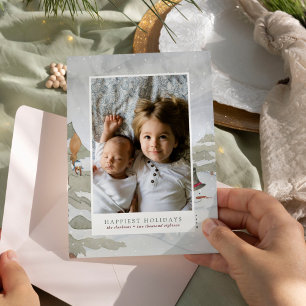 Happiest Holidays Family Photo Holiday Card