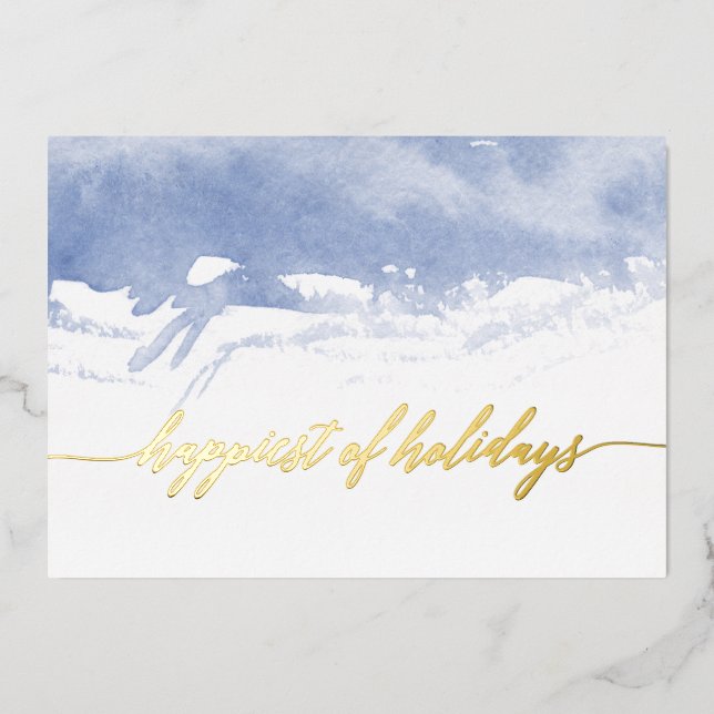 Happiest of Holidays Foil Holiday Card (Front)