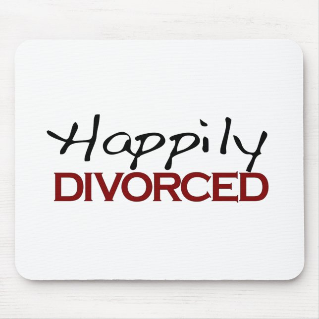 Happily Divorced Mouse Mat (Front)