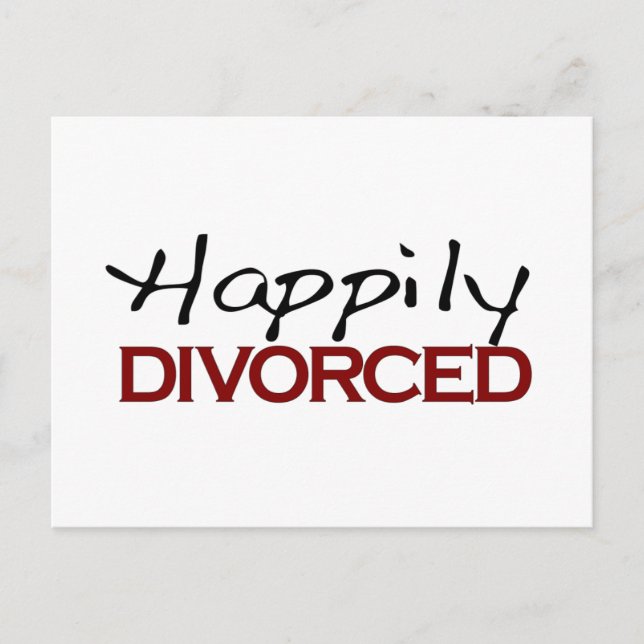 Happily Divorced Postcard (Front)