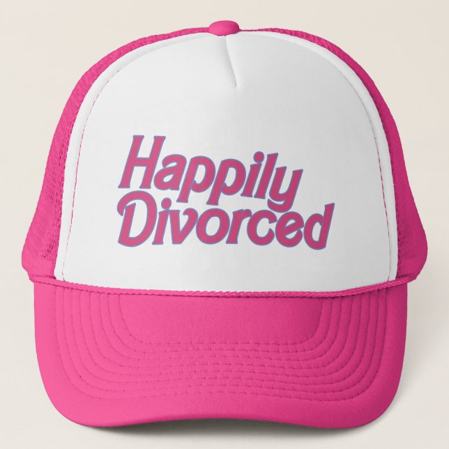 Happily Divorced Trucker Hat (Front)