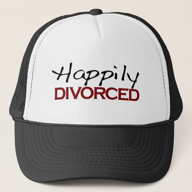 Happily Divorced Trucker Hat (Front)