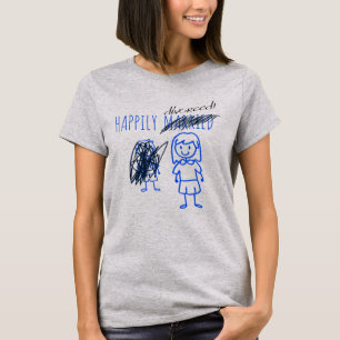 Happily Divorced Woman and Funny Divorcee Women's  T-Shirt