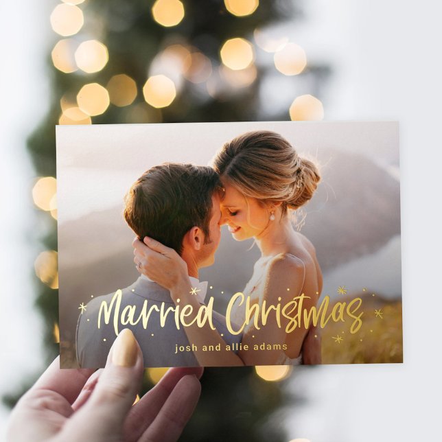 Happily Drawn Married Christmas Real Foil Card (Creator Uploaded)
