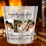 Happily Ever After 3 Photo Bride Groom Wedding Sho Shot Glass<br><div class="desc">Add the finishing touch to your wedding with these fun custom photo shot glasses. Perfect as wedding favors to all your guests . Customize these wedding favors with your favorite wedding photo, newlywed photo, and personalize with name and date. See our wedding collection for matching wedding favors, newlywed gifts, and...</div>