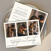 Happily Ever After 4 Photo Cream Engagement Party