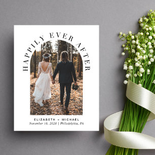 Happily Ever After Arch Photo Reception Invitation