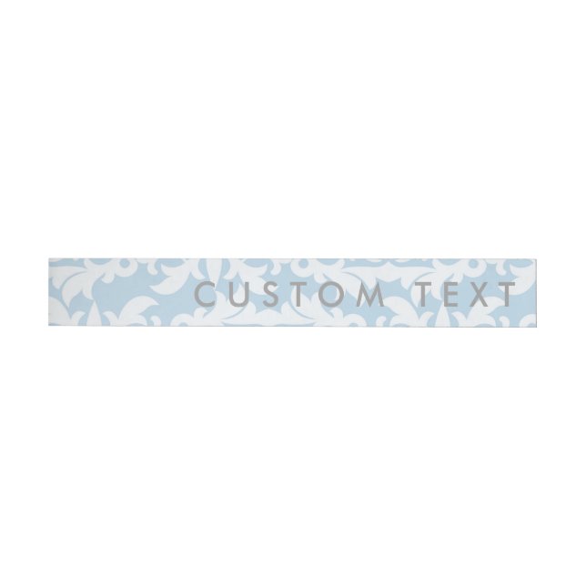 HAPPILY EVER AFTER Blue Wrap Around Invite Labels (Individual)