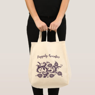 Happily Ever After Bride's Bag Purple
