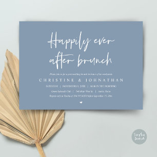 Happily ever after brunch, post wedding invitation