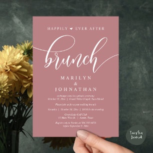 Happily Ever After Brunch, Post Wedding Invitation