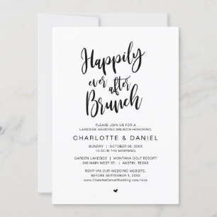 Happily Ever After Brunch, Wedding Elopement Invitation