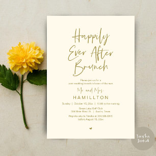 Happily Ever After Brunch, Wedding Elopement Party Invitation